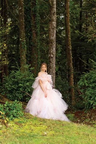Elizabeth Dye Natural Beaty gown